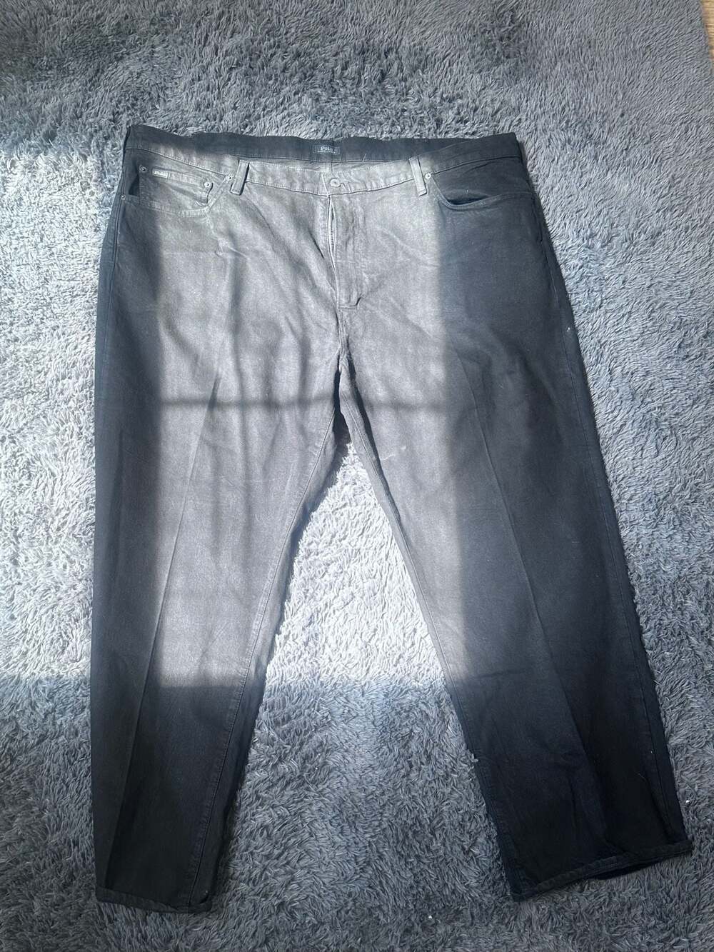 Polo Ralph Lauren Black Coated Denim Jeans